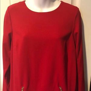 SALE Calvin Klein women's red dress top XS